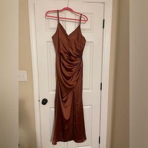 Revelry Rory Satin Bridesmaid Dress